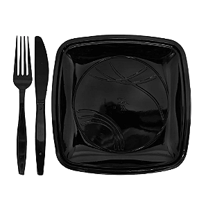 Kit Churrasco Trik Trik Preto - Pacote com 10UN