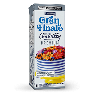 Creme Tipo Chantilly Premium Fleischmann Gran Finale - Embalagem com 1L