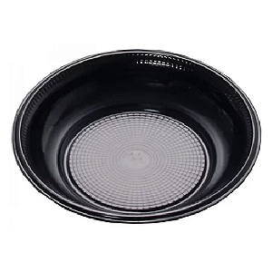 Prato Fundo Descartável Trik Trik Preto 20CM - Pacote com 10 UN