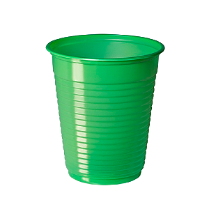Copo Descartável Copobras Verde 200ML - Pacote com 50 UN