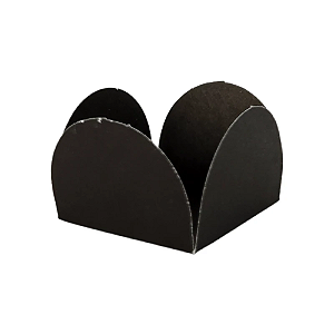 Porta Forminha 4 pétalas Preto NC Toys - Pacote com 50UN