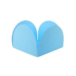 Porta Forminha 4 pétalas Azul Claro NC Toys - Pacote com 50UN