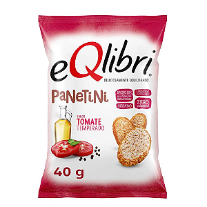 Eqlibri Panetini Sabor Tomate Temperado - Pacote com 40G