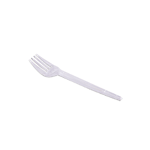 Garfo Sobremesa Prafesta Cor Cristal - Pacote com 50 UN