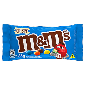 Confeito M&Ms Chocolate Crispy - Pacote com 35G