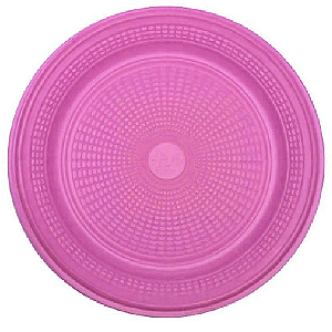 Prato Raso Descartável Trik Trik Lilás 15CM - Pacote com 10 UN