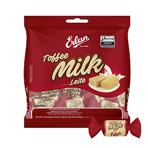 Bala Mastigável Erlan Toffee Milk - Embalagem com 500G