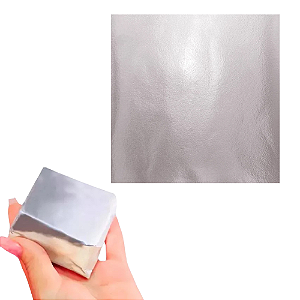 Embalagem Para Bolo Gelado Prata 20x22CM - Pacote com 50 UN