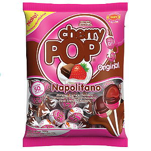 Pirulito Pop Gum Napolitano - Embalagem com 700G