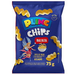 Salgadinho Plinc Chips Sabor Batata - Pacote com 75G