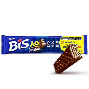 Wafer Bis ao Leite -  Pacote com 201,6G