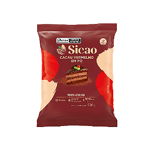 Sicao Cacau Vermelho em Pó 100% - Pacote com 500G