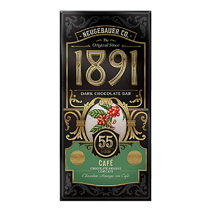 Chocolate 1891 Sabor Café 55% Cacau - Embalagem com 90G
