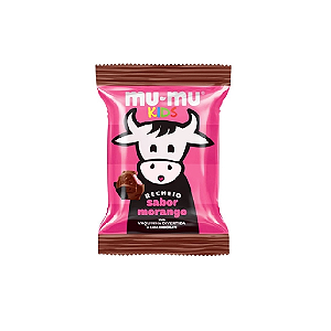 Chocolate Mumu Kids Morango - Pacote com 15,6G