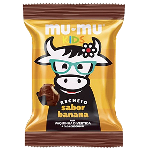 Chocolate Mumu Kids Banana - Embalagem com 15,6GR