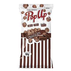 Pipoca Especial Pop Up Sabor Chocolate - Pacote com 50G