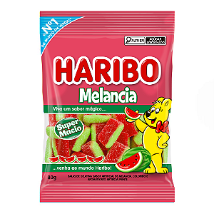 Bala de Gelatina Haribo Melancia - Pacote com 80G