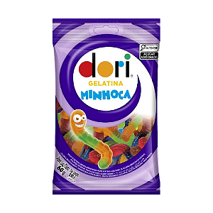 Bala de Gelatina Dori Minhoca - Pacote com 60G