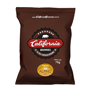 Brownie California Feito com Alpino - Pacote com 70G