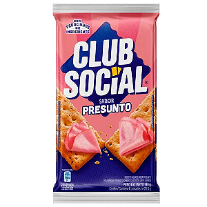 Biscoito Club Social Presunto - Embalagem com 141G