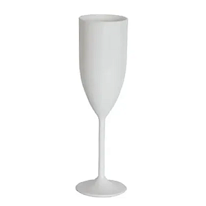 Taça de Champagne Branca - Embalagem Para 180ML