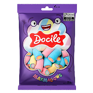 Marshmallow Docile Tubo Colorido - Embalagem com 220G