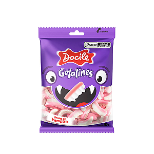 Bala de Gelatina Docile Dente de Vampiro - Pacote com 80G