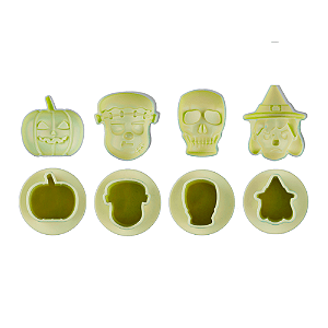Molde para Ejetor Max Halloween BlueStar - Kit com 8 Peças