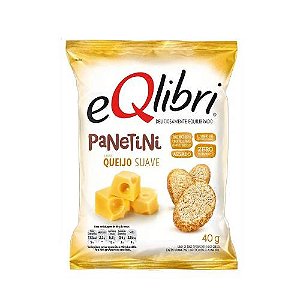 Eqlibri Panetini Sabor Queijo Suave - Pacote com 40G