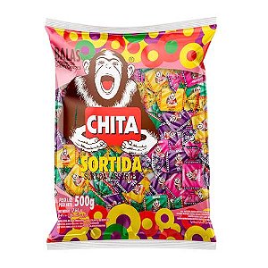 Bala Mastigável Chita Sortida 500G