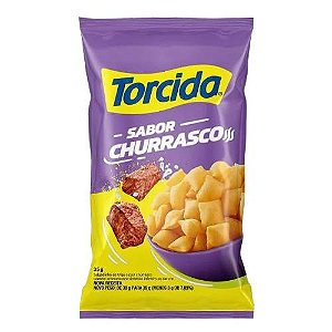 Salgadinho Torcida Sabor Churrasco - Pacote com 35G