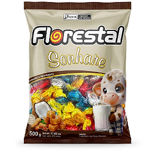 Caramelo Recheado Florestal Sonhare - Embalagem com 500G
