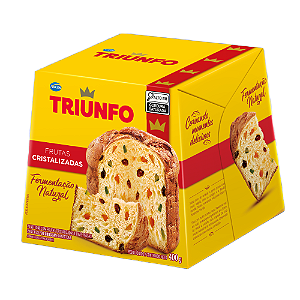Panettone Triunfo com Frutas Cristalizadas - Embalagem com 400G