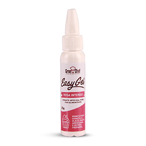 Corante Easy Gel Gran Chef Rosa Intenso - Embalagem com 25G