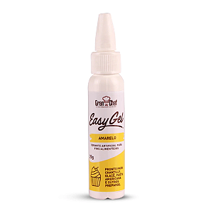 Corante Easy Gel Gran Chef Amarelo - Embalagem com 25G