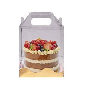 Caixa Maleta Cristal Ideia- 14X14X16CM