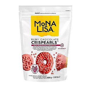 Crispearls De Chocolate Belga Ruby Monalisa - Pacote com 800G