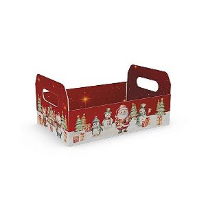 Cesta Ideia Caixote Natal Encantando - Tamanho M