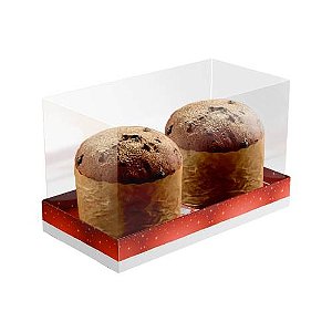 Caixa Ideia De Natal Para Dois Minis Panettones