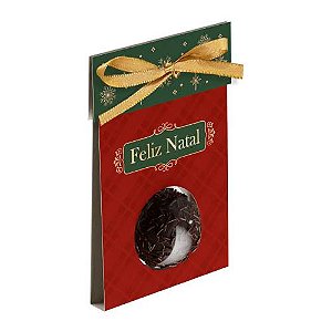 Cartão Ideia Feliz Natal Com Blister para 1 doce