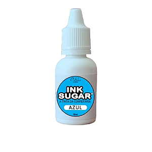Tinta Alimentícia Ink Sugar Azul Capri - Embalagem com 15ML