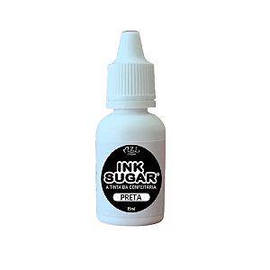 Tinta Alimentícia Ink Sugar Preta - Embalagem com 15ML