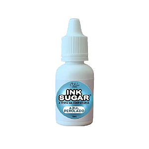 Tinta Alimentícia Ink Sugar Azul Perolado - Embalagem com 15ML