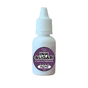 Tinta Alimentícia Ink Sugar Roxo Açaí - Embalagem com 15ML