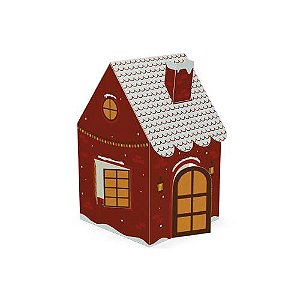 Caixa Ideia Para Doces Casinha do Papai Noel
