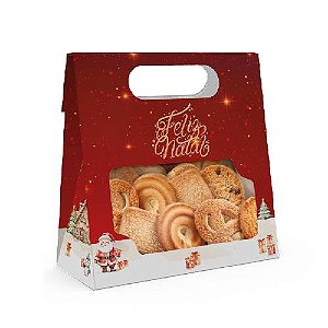 Saco Para Doces com Tema de Natal Encantando Com Alça