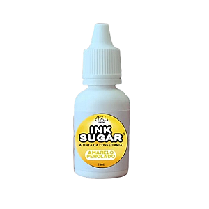 Tinta Alimentícia Ink Sugar Amarelo Candy - Embalagem com 15ML
