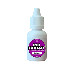 Tinta Alimentícia Ink Sugar Roxa - Embalagem com 15ML