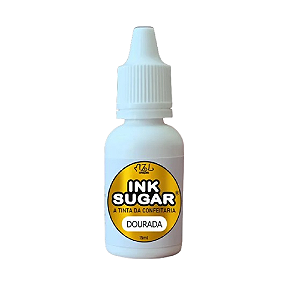 Tinta Alimentícia Ink Sugar Dourada - Embalagem com 15ML