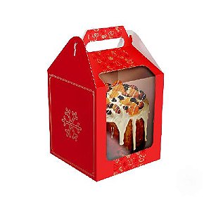 Caixa Ideia Para Panettone Clássica Merry Christmas